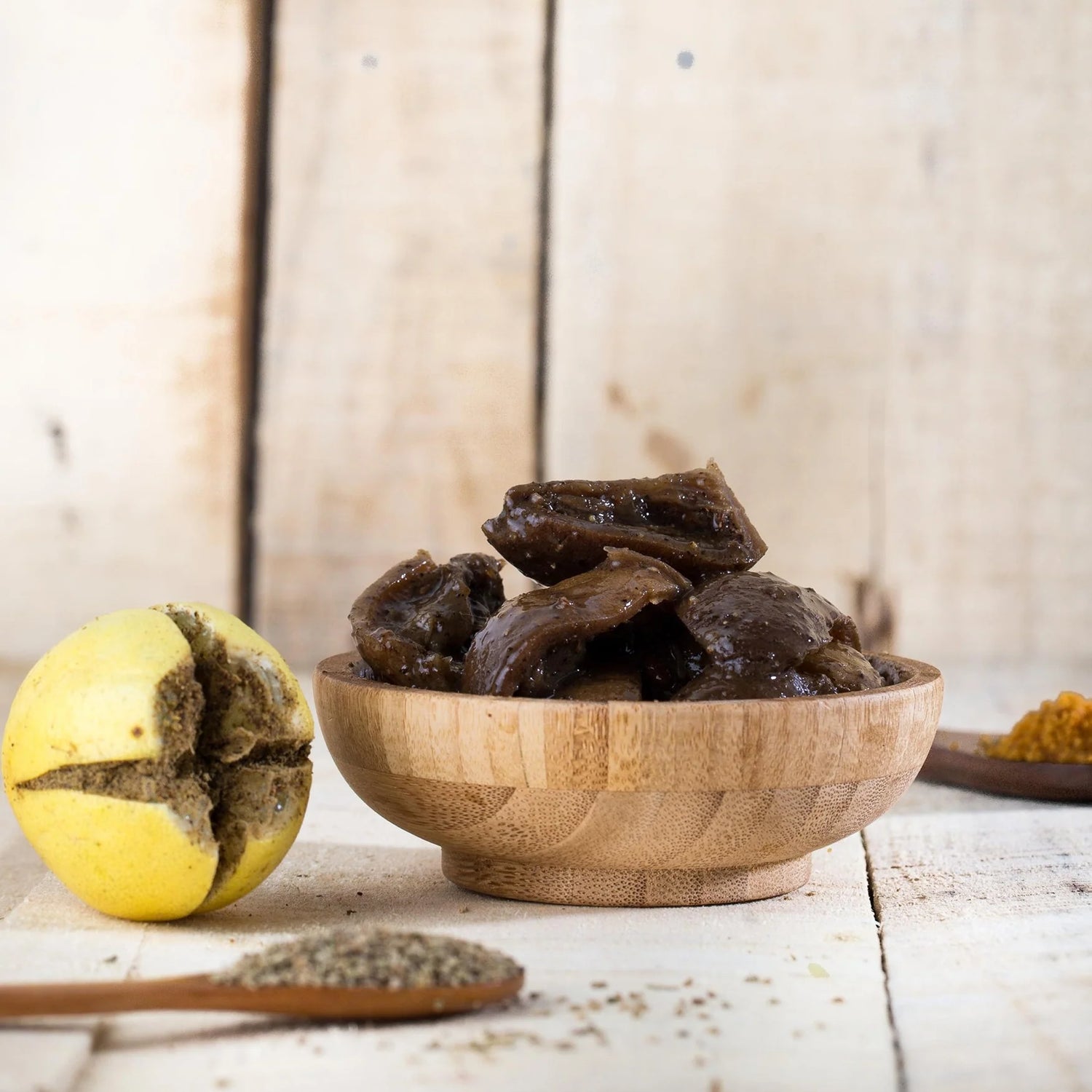 Pickle | Vintage Lime Pickle (Kala Nimbu)  - Oil Free &amp;amp; No Artificial Preservatives - Aamra - 175gm