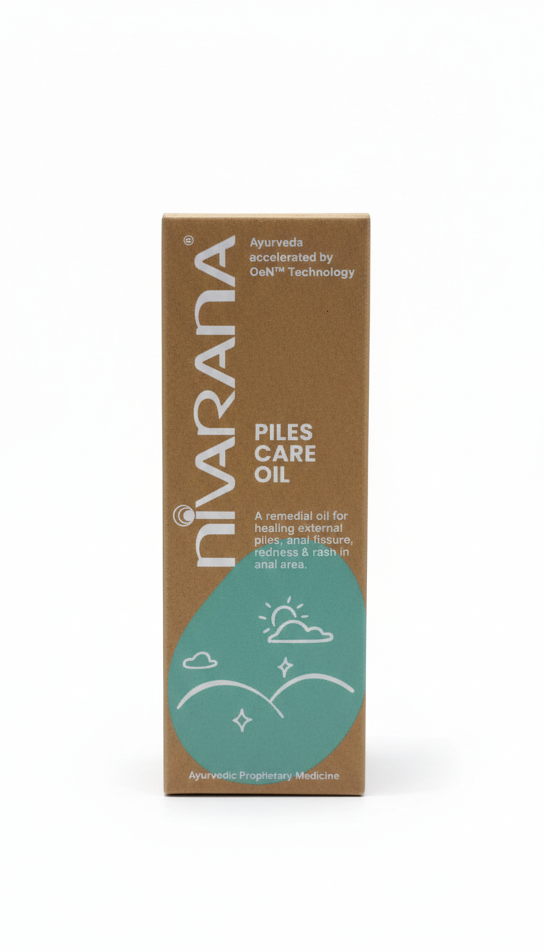 Oil| Piles Care Oil - Remedial Oil for Healing External Piles- Soothing Comfort for Hemorrhoid Discomfort - Vegan, Cruelty Free  – Treat External Piles, Reduces Rashes Redness -Free Sulphate, Silicone &amp; Heavy Metal– Nivarana– 50ml