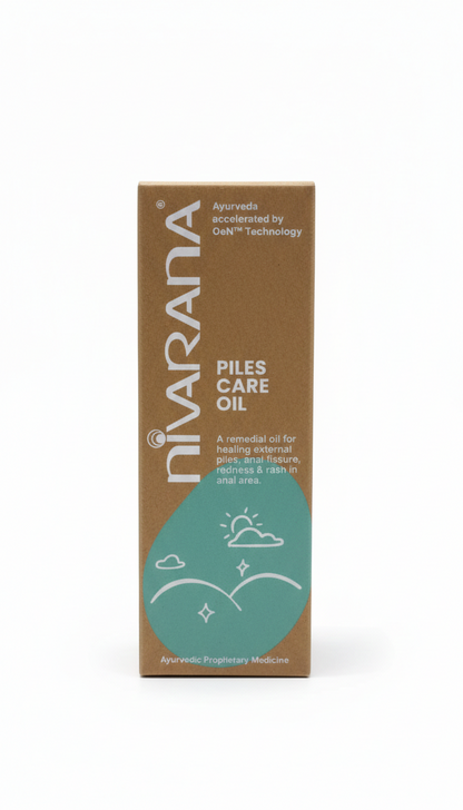 Oil| Piles Care Oil - Remedial Oil for Healing External Piles- Soothing Comfort for Hemorrhoid Discomfort - Vegan, Cruelty Free  – Treat External Piles, Reduces Rashes Redness -Free Sulphate, Silicone &amp; Heavy Metal– Nivarana– 50ml