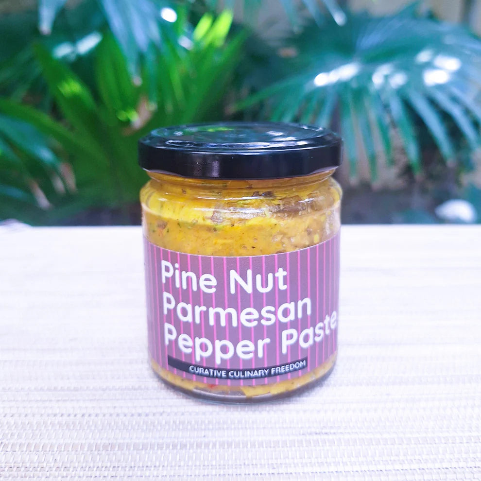 Pepper Paste  | Pine Nut Parmesan &amp; Pepper Paste - Ginger, Miso &amp;amp; Carrot Salad Dressing - Cold Pressed Oil – No Added Flavors, Colors, Thickener &amp;amp; No Emulsifiers And Stabilisers – CHEF ZEHN – 200gm