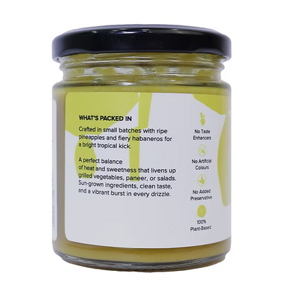 Sauce | Pineapple Habanero Sauce –100% Plant Based- No Added Preservatives &amp; Additives Free, No Taste Enhancers – Tatva Hills – 170gm