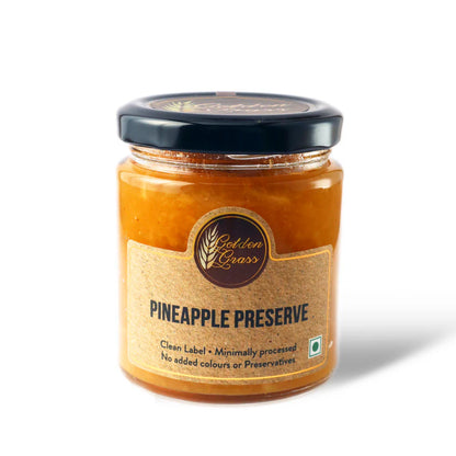 Preserve | Pineapple Preserve - 100% Natural – Vegan, No Added Colour &amp; No Added Preservatives – Golden Grass – 200gm