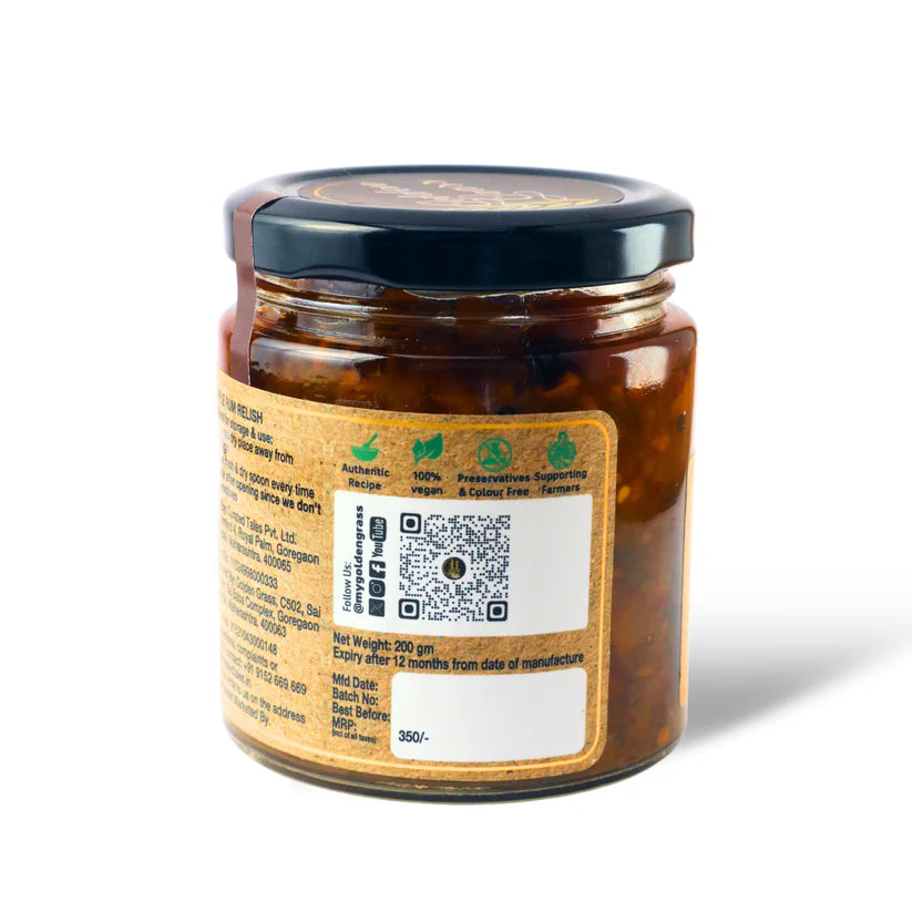 Pineapple Rum Relish – 100% Natural - No Added Colour &amp; No Added Preservatives – Golden Grass – 200gm