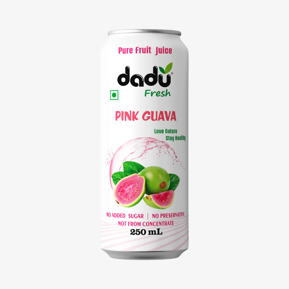 Juice | Pink Guava Juice - No Added Sugar, No Preservatives & No Concentrate - Dadu Fresh - 250ml