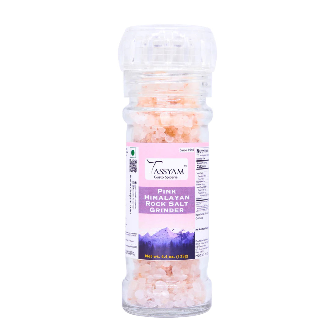 Pink Salt | Himalayan - No Artificial Colours & Flavours - Tassyam Organics - 125gm