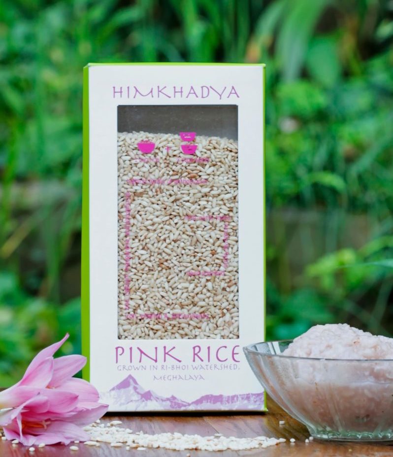 Pink Sticky Meghalayan Rice – Himkhadya – 500gm