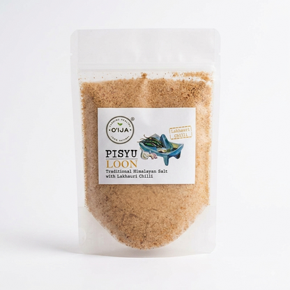 Salt | Pisyu Loon (Lakhauri Chilli) -100% Natural -Traditional Himalayan Salt - Oija - 125gm