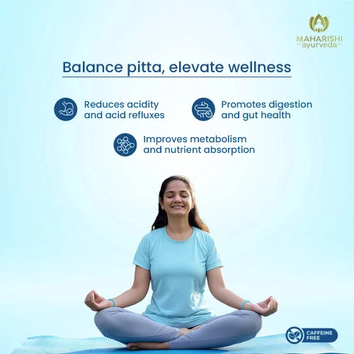 Tea | Pitta Soothe Tea (With Dosha Balancing Herbs &amp; Spices Like Cardamom, Liquorice, Rose Petals &amp; More) - Certified Organic Ayurvedic Infusion - No Added Flavours - Maharishi Ayurveda - 20 Tea Bags