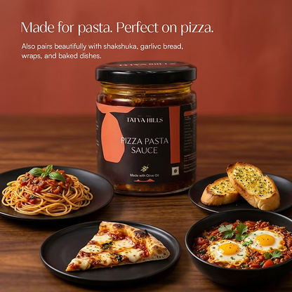 Sauce | Pizza Pasta Sauce -Italian Tomato Herb Sauce – No Added Preservatives &amp; Additives Free – Tatva Hills – 150gm