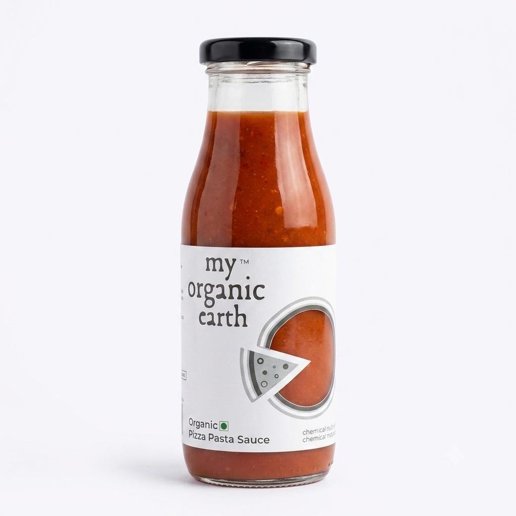 Pizza Pasta Sauce - Organic - Chemical Free, No Added Sweeteners, Preservatives, Synthetic Colours & Essence - My Organic Earth - 300gm