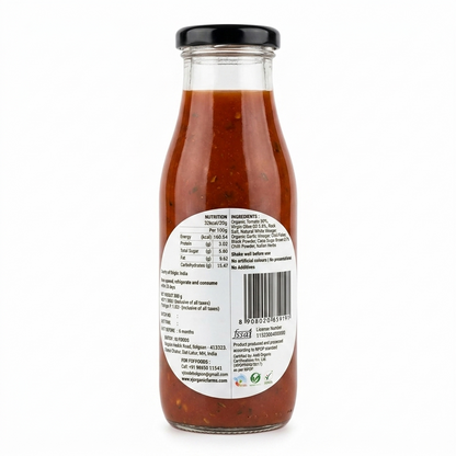 Pizza Pasta Sauce - Organic - Chemical Free, No Added Sweeteners, Preservatives, Synthetic Colours &amp; Essence - My Organic Earth - 300gm
