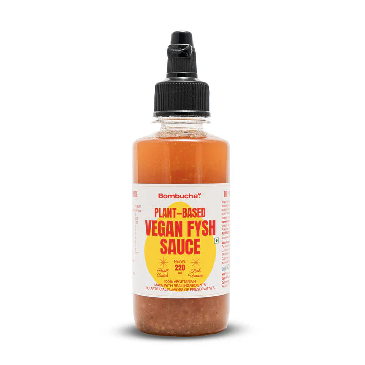 Sauce | Plant Based Fysh Sauce – Dip – Drizzle – Marinate – Vegan, No Artificial Ingredients & No Added Preservatives – Bombucha – 230gm