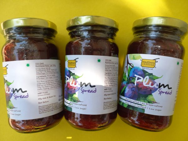 Spread | Plum Spread - Handcrafted – Plant Based - All Natural – No Added Artificial Preservatives – Fouziya’s Cooking – 225gm