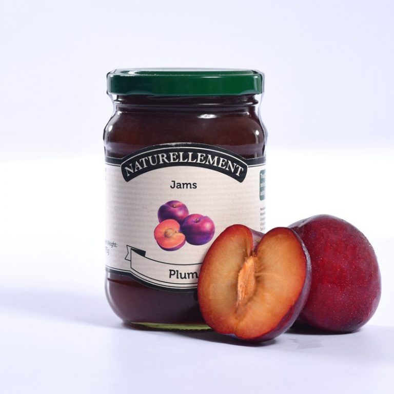 Jam | Plum Jam-No Artificial Flavors, Colors or Preservatives – Naturellement – 375gm