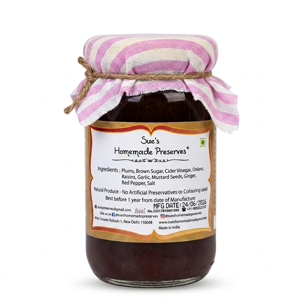 Chutney | Plum Chutney- No Artificial Preservatives  - Sue&