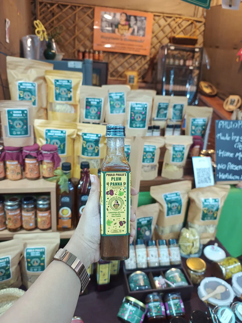 Plum Panna Drink | Indian Spiced Drink With Real Juicy Plums - No Preservatives &amp; No Artificial Flavors - Phulo Phalo - 250ml