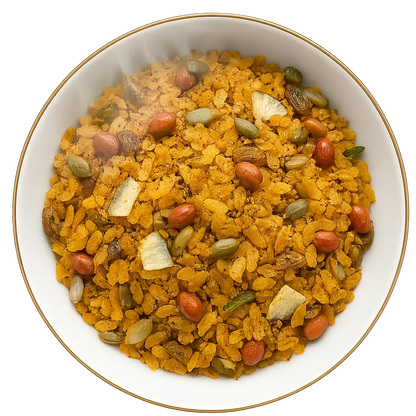 Poha | Poha Pro + (Instant Premix, 24% nuts-seeds- dried fruit ) -Plant Based, Gluten Free -No Added Refined Sugar, Zero Trans Fats -The Nibble box- 160gm