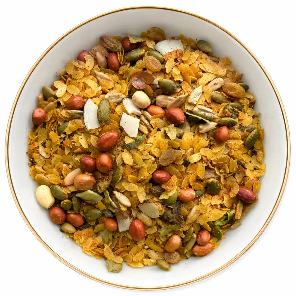 Poha | Poha Pro + (Instant Premix, 24% nuts-seeds- dried fruit ) -Plant Based, Gluten Free -No Added Refined Sugar, Zero Trans Fats -The Nibble box- 160gm
