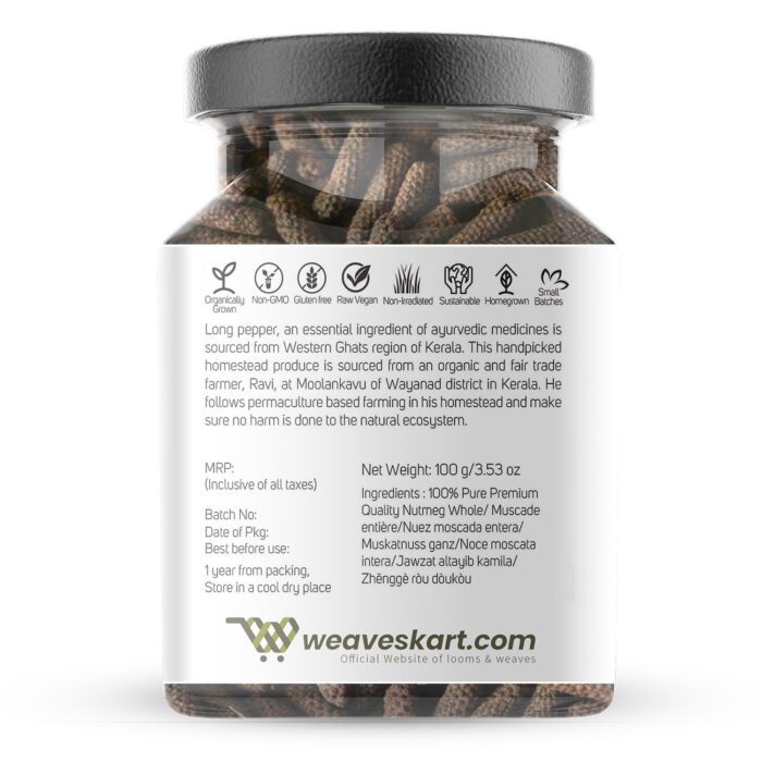Whole Long Pepper – Looms And Weaves – 100gm
