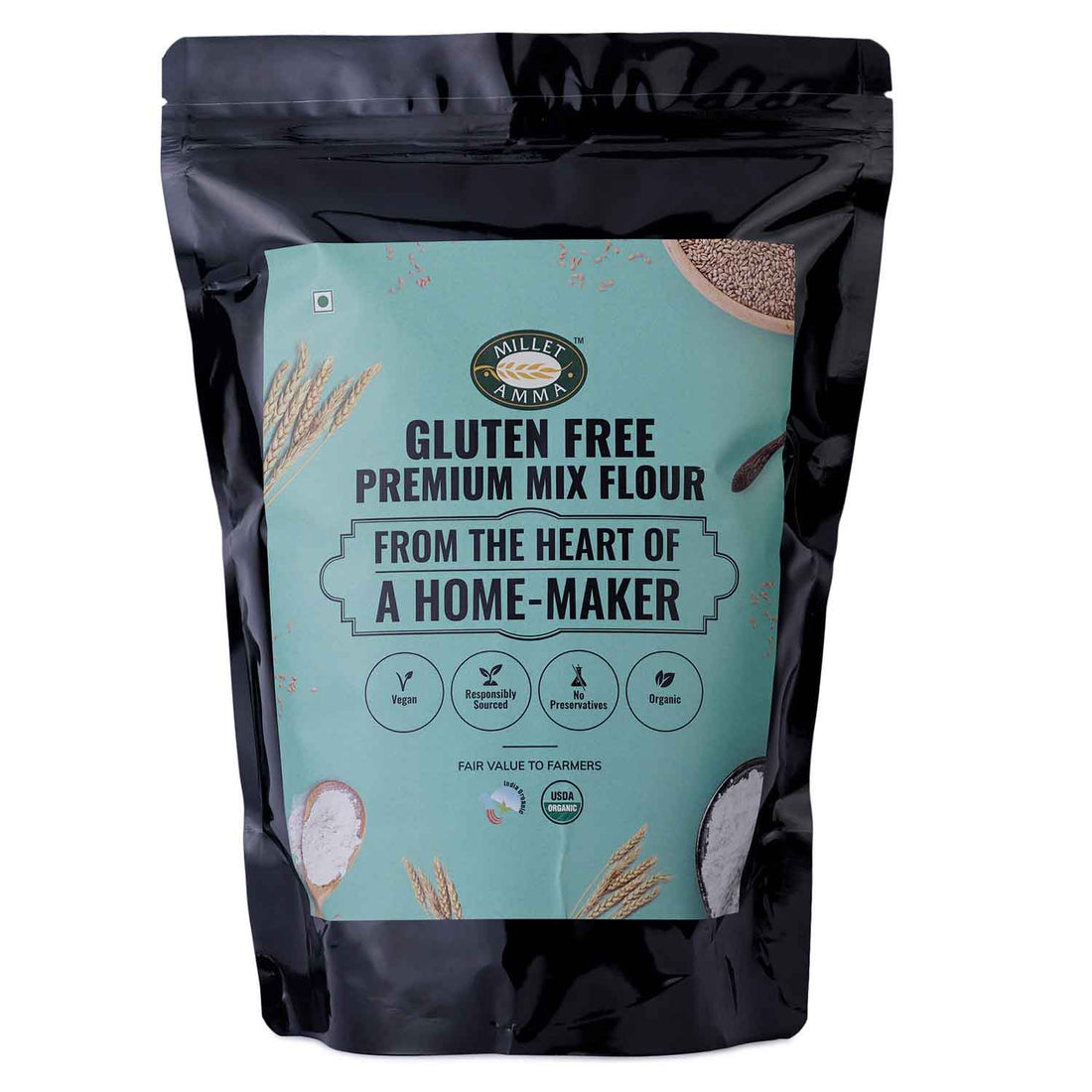 Premium Mix Flour – Vegan &amp;amp; Gluten Free – Millet Amma – 1000gm