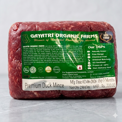 Mince | Premium Duck Mince (Halal) – No Antibiotics And Hormone Free – Nature’s Soul – 250gm