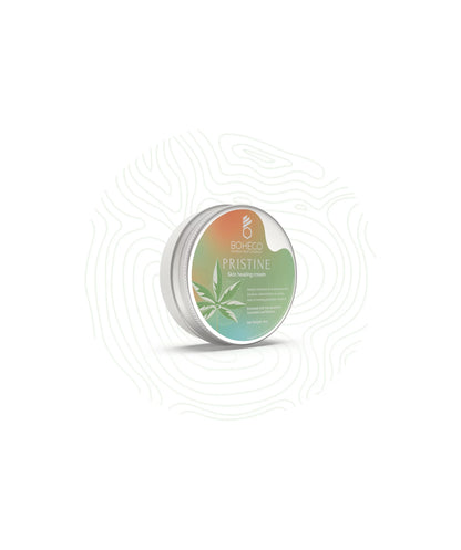 Skin Healing Cream | Pristine - Deeply Moisturizes Skin, Soothes Inflammation, Rashes , Aids In Healing Psoriasis &amp;amp; Eczema - Natural -  Crutely Free, No GMO &amp;amp; No Additives - Boheco Life - 25gm