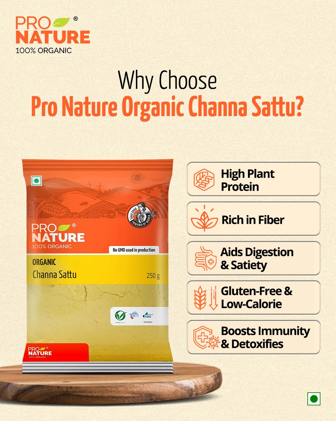 Channa Sattu | Pro Nature - 500gm