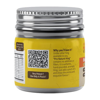 Hing | (Premium) Asafoetida - Aromatic - Hand Pounded - No Additives - Pro Nature - 10gm