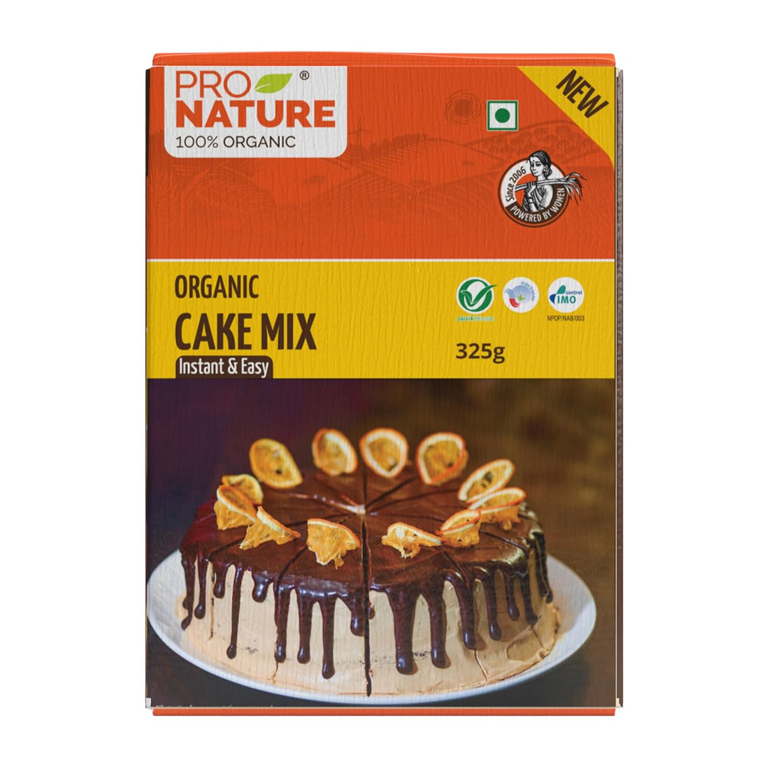 Cake Mix | (Regular) - Instant & Easy - 100% Organic - Pro Nature - 325gm