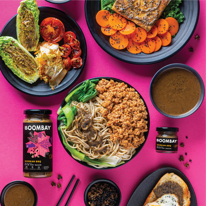 Korean BBQ (Stir Fry Sauce) -Black Sesame, Native Miso , Timur Pepper - Citrusy Peppery Tingly - Natural - Indian  - No Refined Sugar, No Bad Oil &amp; Nothing Artificial - Boombay - 250gm