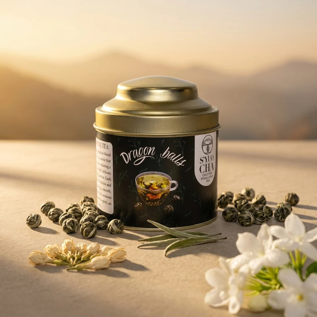 Tea | Dragon Balls (hand rolled jasmine tea) -No Side Effects-No Artificial Coloring- No Added Preservatives - Syuo Cha - 50gm