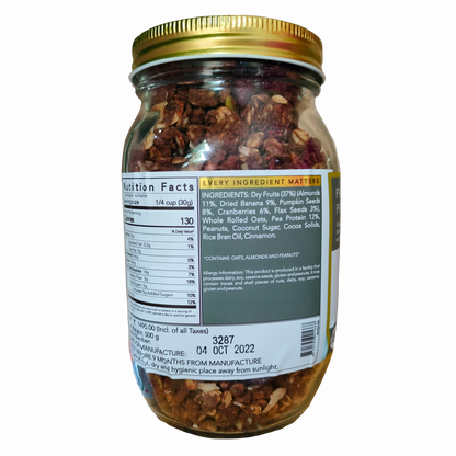 Granola | Protein Prix - 37% Dry Fruits – Vegan, Gluten Free, Zero Trans Fat, No Additives &amp;amp; Preservatives – The Nibble Box – 500gm