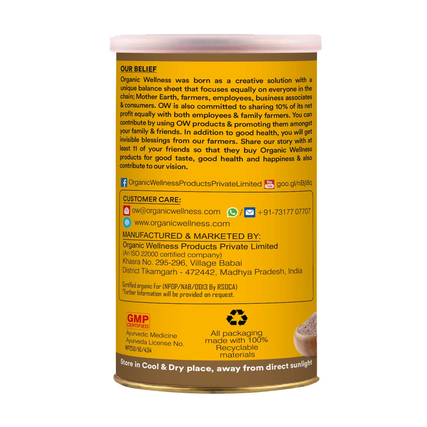 Powder | Psyllium Husk (Isabgol) Powder -Bael Leaves-No Artificial Additives- Organic Wellness -100gm