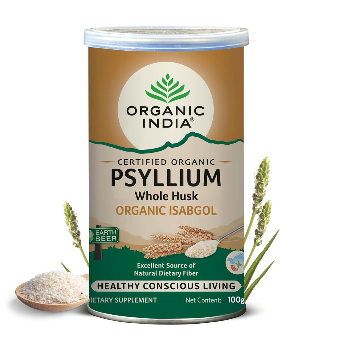 Psyllium Whole husk (Isabgol) - Organic India - 100gm