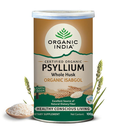 Psyllium Whole husk (Isabgol) - Organic India - 100gm