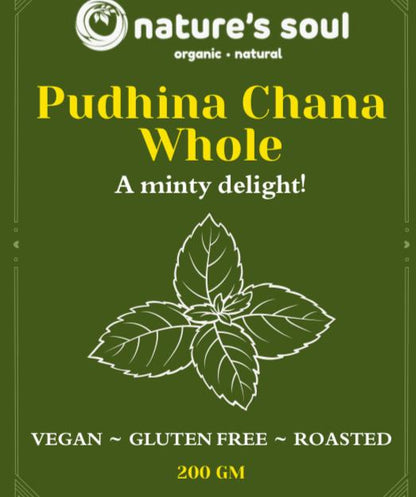 Chana Whole | Pudina Chana Whole - Roasted - Vegan &amp; Gluten Free - Nature&