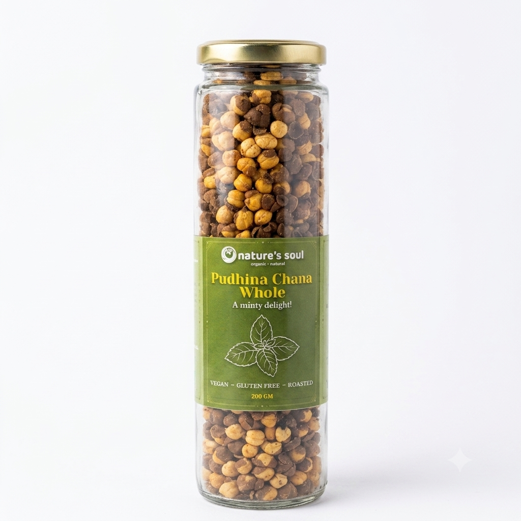 Chana Whole | Pudina Chana Whole - Roasted - Vegan &amp; Gluten Free - Nature&
