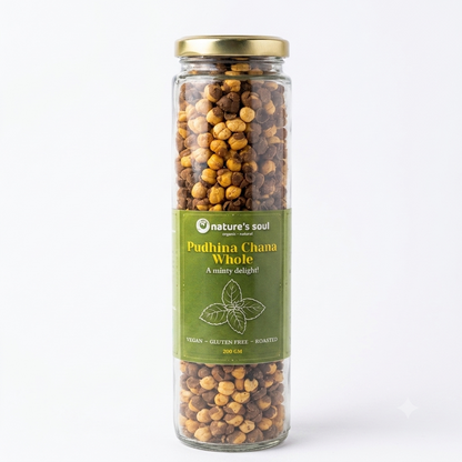 Chana Whole | Pudina Chana Whole - Roasted - Vegan &amp; Gluten Free - Nature&