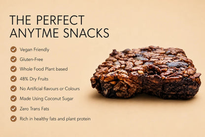 Bar | Puffed Rice Crunch Bars - 48% Dry Fruits- Gluten free, Vegan -Zero Trans Fats , No Preservatives -The Nibble Box - 25gm