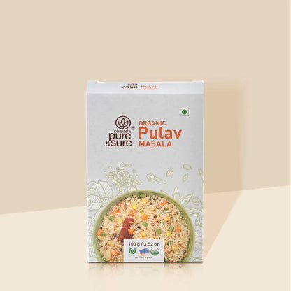 Pulav masala - Organic - Indian - Pure and Sure - 100gm