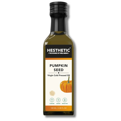 Pumpkin Seed Oil | Virgin Cold Pressed - For Cooking, Baking &amp; Smoothies - HESTHETIC - 100ml