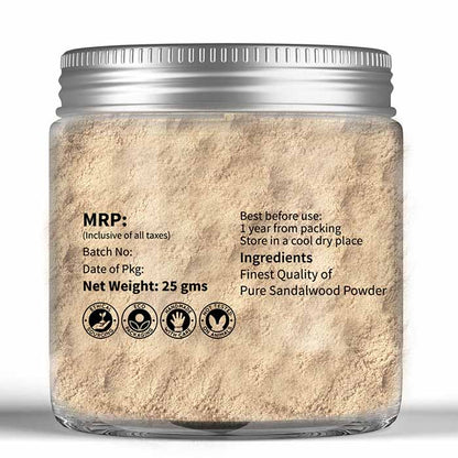 Pure Sandalwood Powder – Looms And Weaves – 25gm