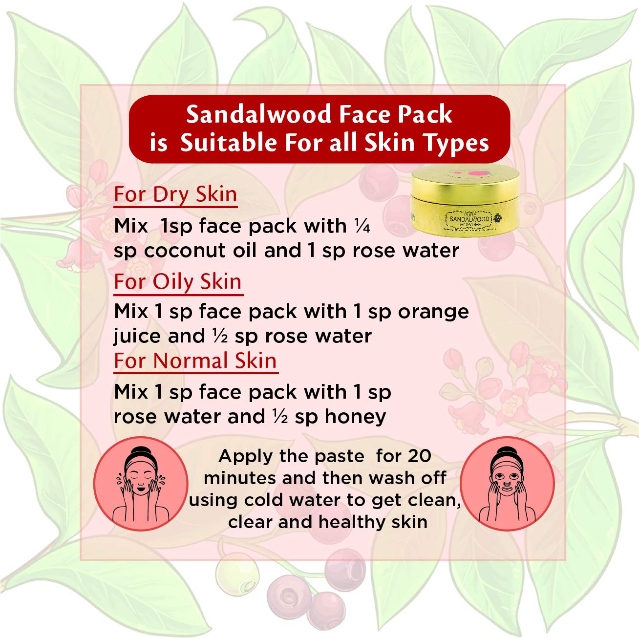 Pure Sandalwood Powder – Looms And Weaves – 25gm