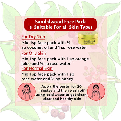 Pure Sandalwood Powder – Looms And Weaves – 25gm