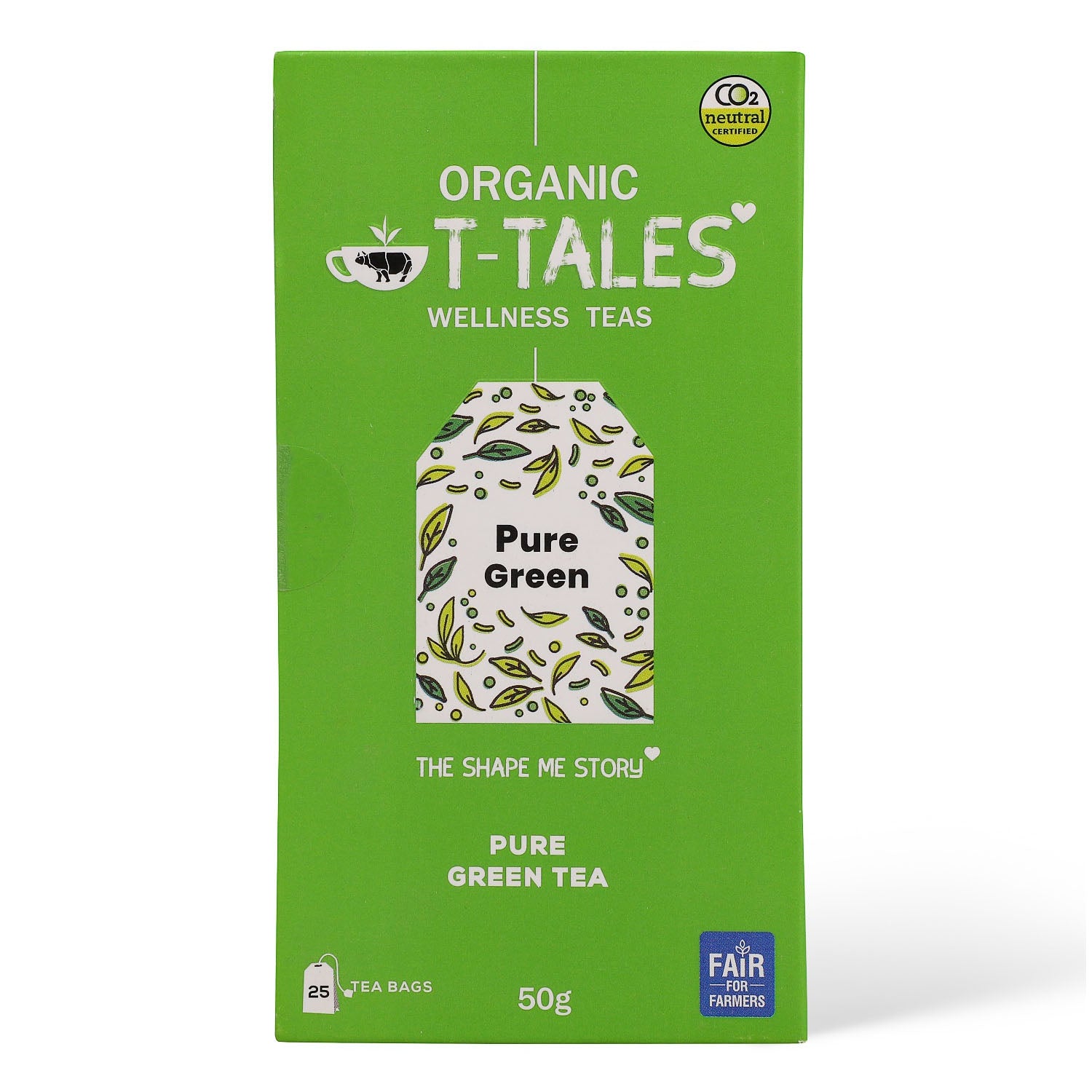 Tea | Pure Green Tea - Organic - Single Estate Teas - T-Tales - 25 Tea Bag