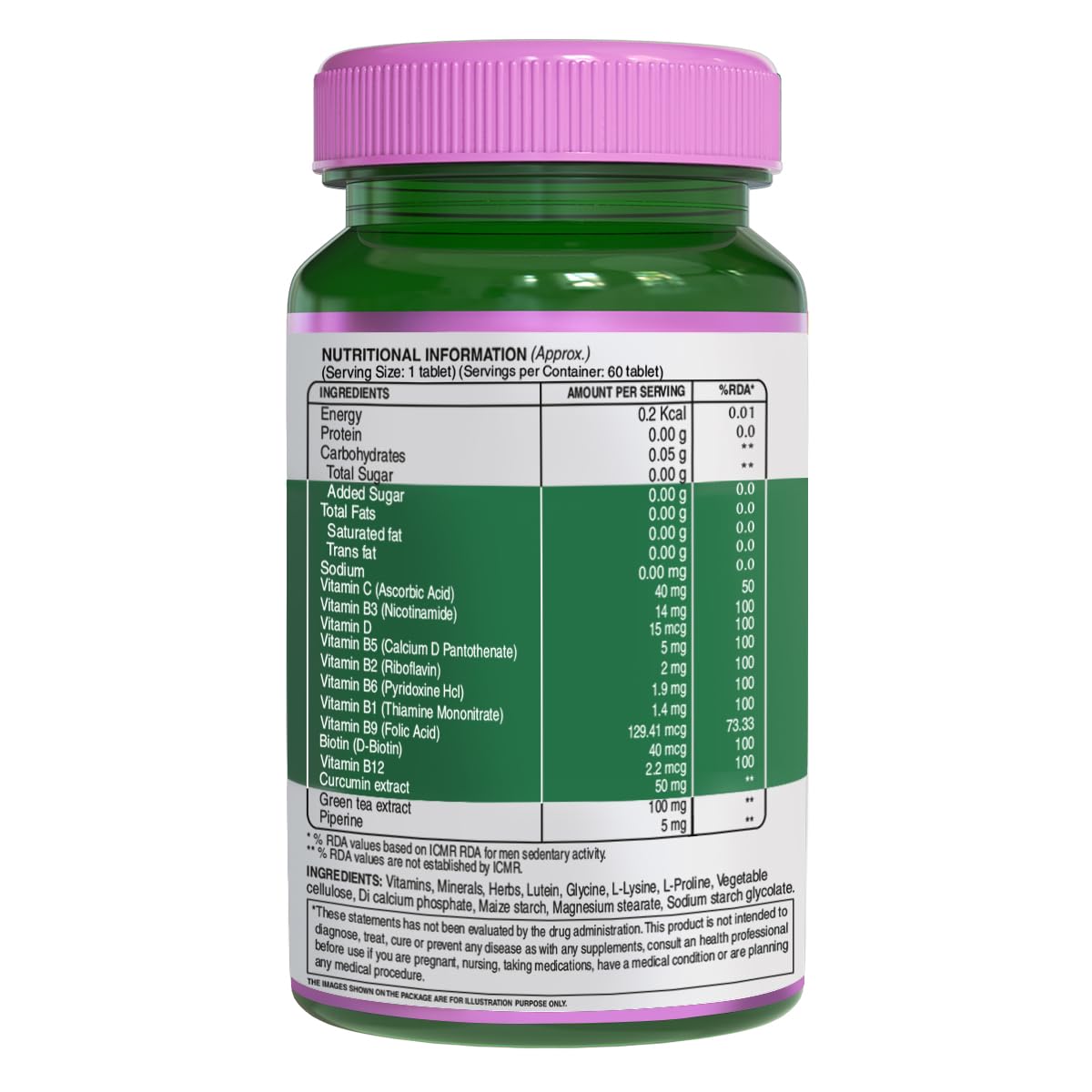 Collagen Builder | Collagen Builder (Beauty) - Plant Based - Helps Provide Anti Aging Benefits &amp; Supports Bone And Joint Health - Pure nutrition - 60 Veg Tablets
