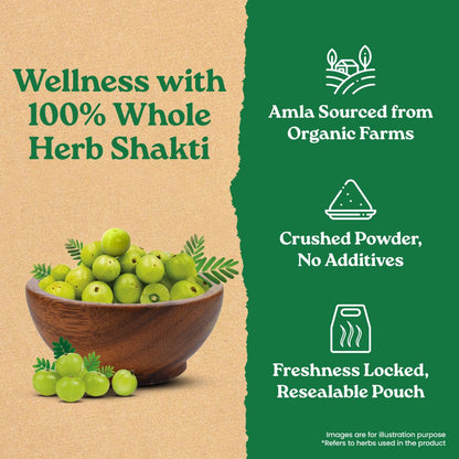 Powder | Amla Powder - Improves Immunity, Boosts Antioxidant, Supports digestion -No Added Fillers, Chemicals, or Preservatives- Organic India –200gm