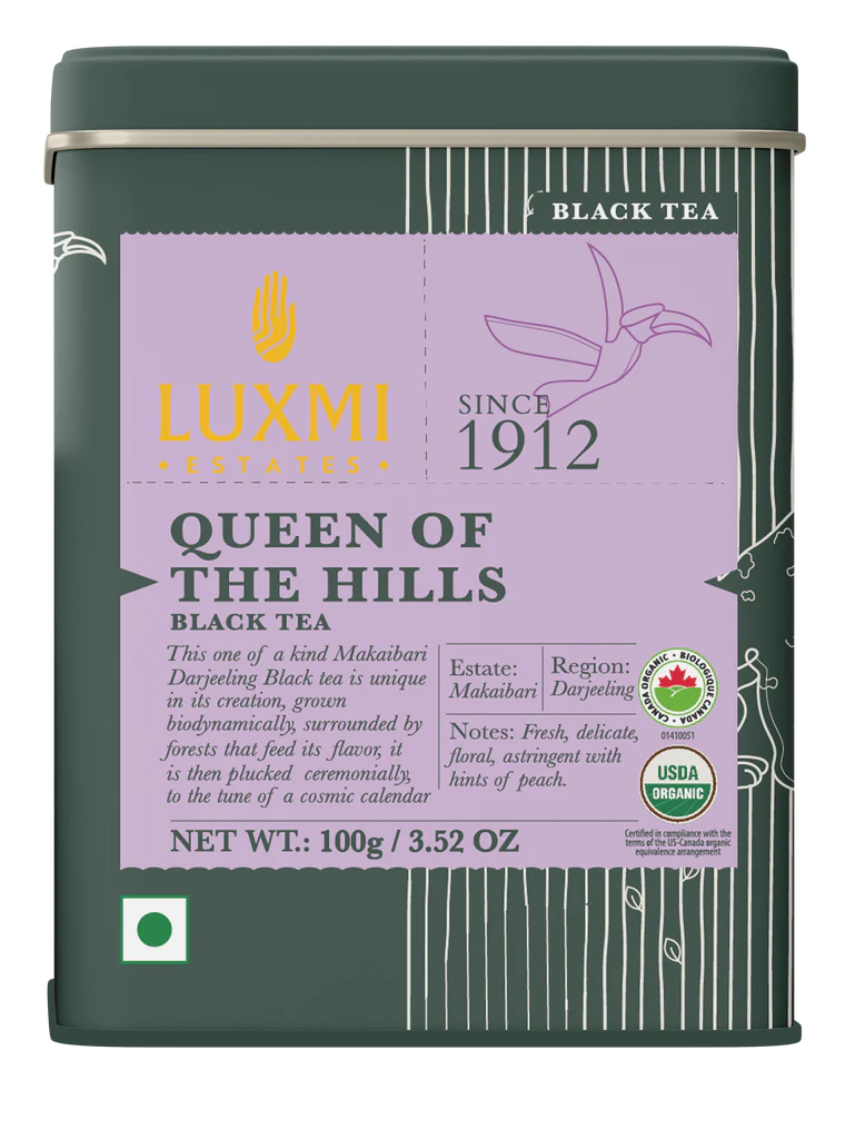 Tea | Queen Of The Hills - Black Tea - USDA Organic - Luxmi Estates - 100gm