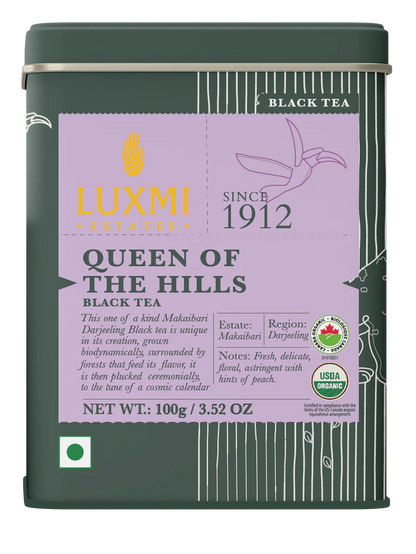 Tea | Queen Of The Hills - Black Tea - USDA Organic - Luxmi Estates - 100gm
