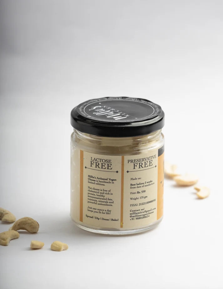 Cheese Spread (Creamy Original) -Artisanal, Plant Based -Dairy Free-No preservatives– Millie’s Kitchen – 175gm